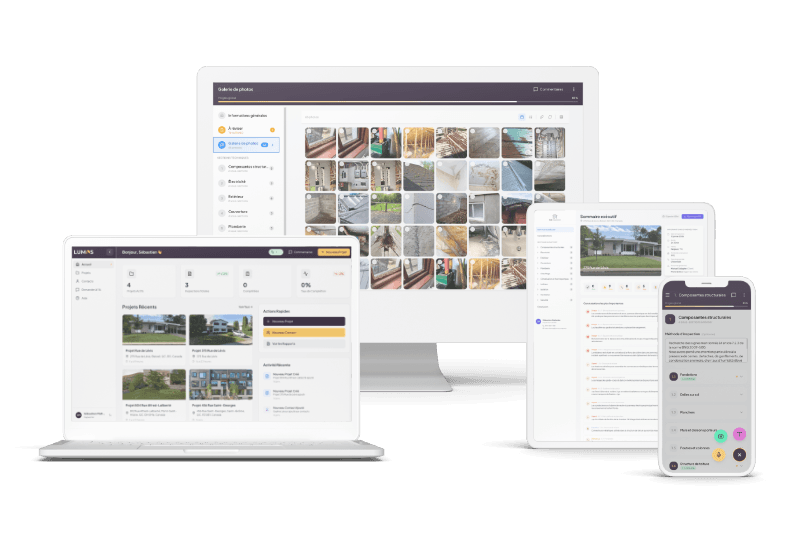 Lumos Inspector platform on desktop, laptop, tablet and mobile devices